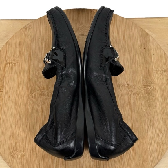 AGL Attilio Giusti Leombruni Black Leather Horse Bit Loafer EU Size 38.5 US 8.5 - Picture 6 of 14